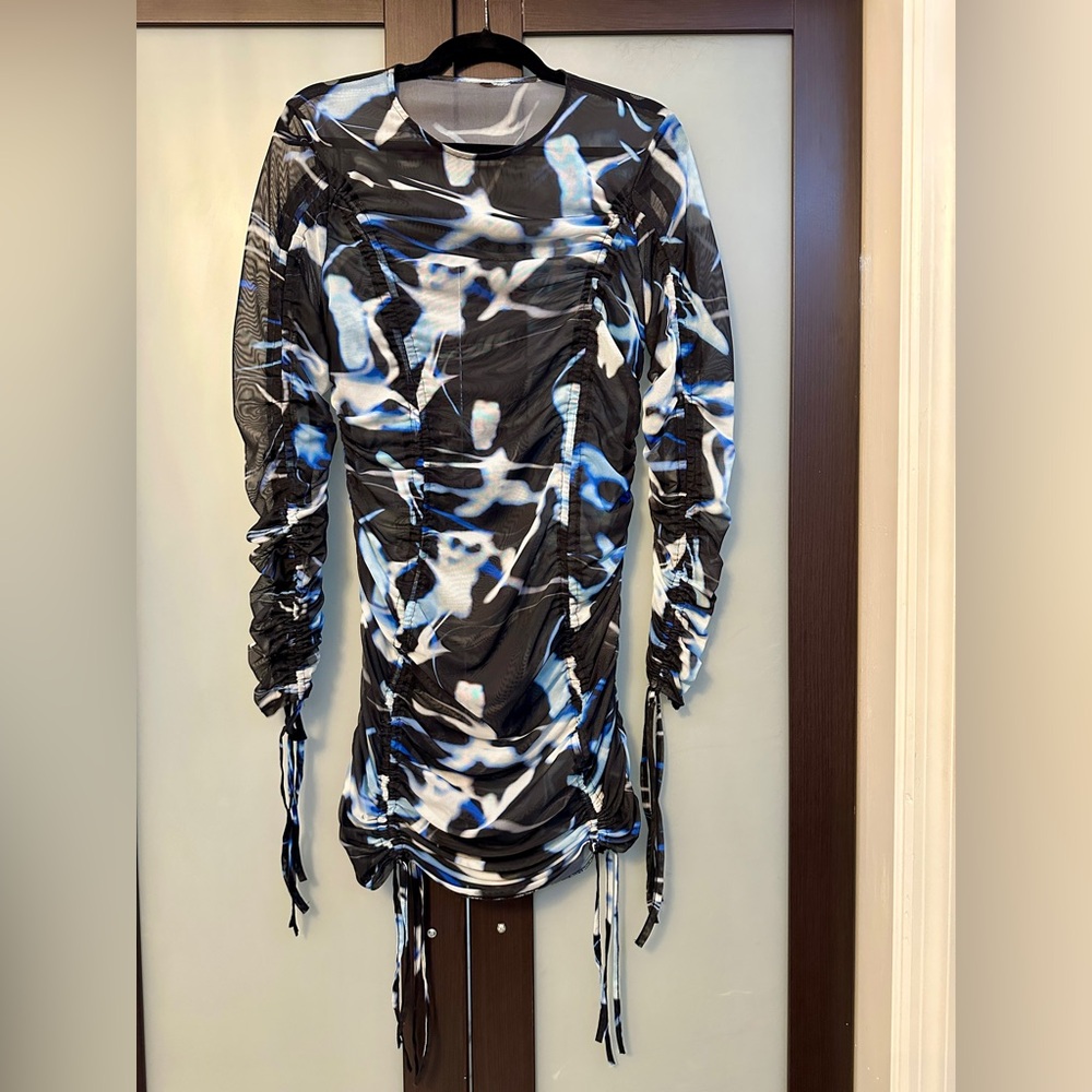 ‼️New Year’s Clearance‼️ See Through Ruched Dress Size L